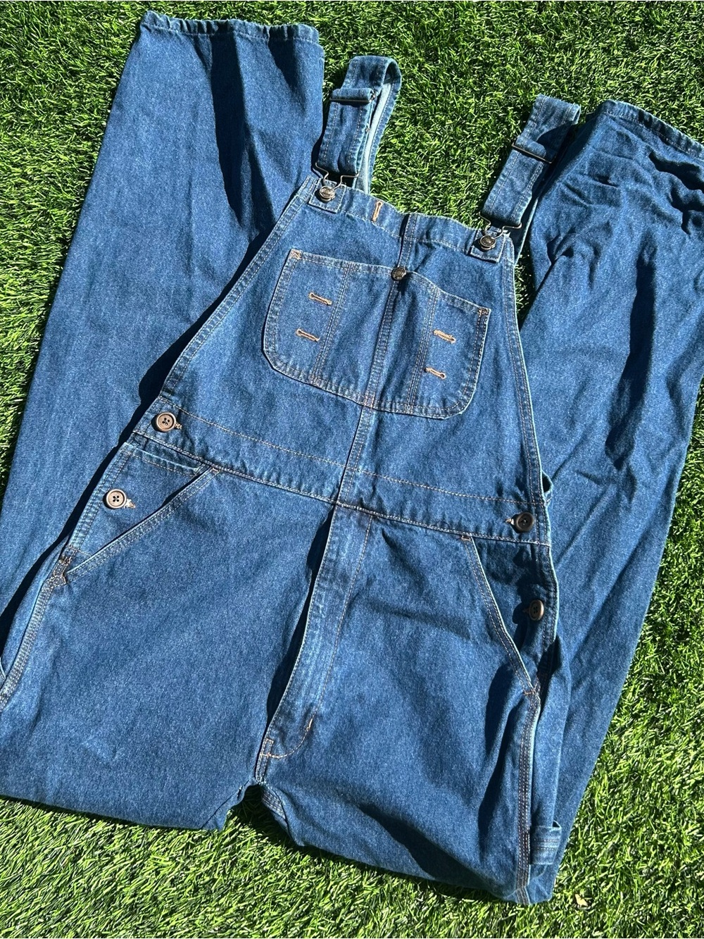Classic Blue Denim Overalls - Men's Casual Workwear